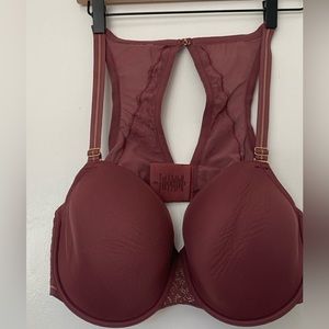 ThirdLove Artisan Lace Racerback Bra 44C Plum EUC